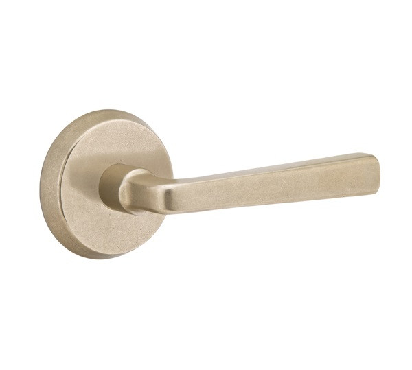 Emtek CR-TWB-PRIV Tumbled White Bronze Cimarron Privacy Lever with Your Choice of Rosette