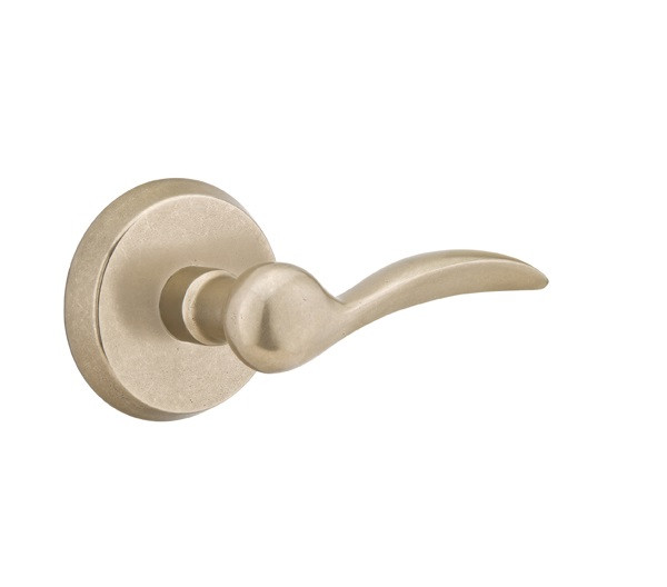 Emtek D-TWB-PRIV Tumbled White Bronze Durango Privacy Lever with Your Choice of Rosette