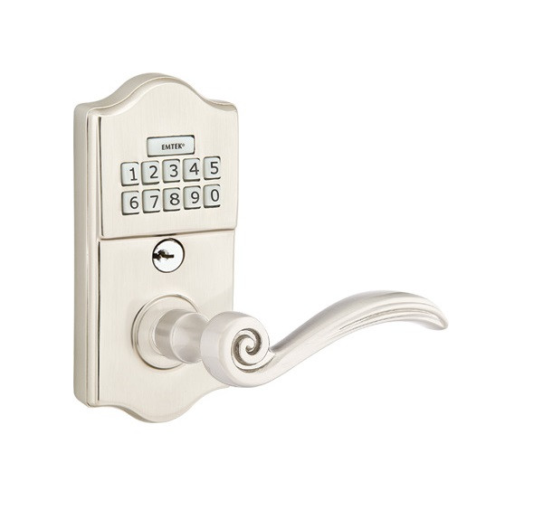 Emtek E2000US15 Satin Nickel Brass Keypad Style Leverset