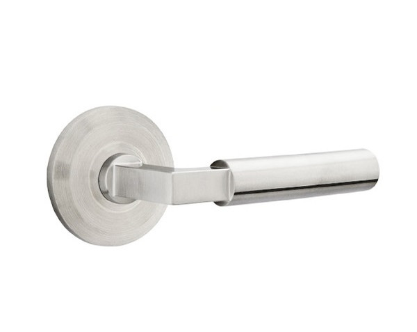 Emtek S100-XX-HS-SS Stainless Steel Hercules Passage Lever with Your Choice of Rosette