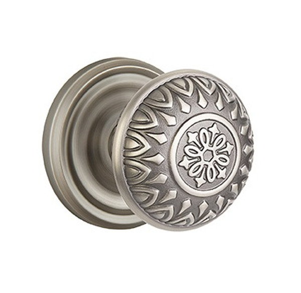 Emtek LN-US15A-PASS Pewter Lancaster Passage Knob with Your Choice of Rosette