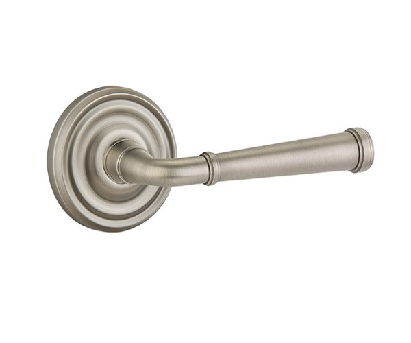 Emtek ME-US15A-PASS Pewter Merrimack Passage Lever with Your Choice of Rosette