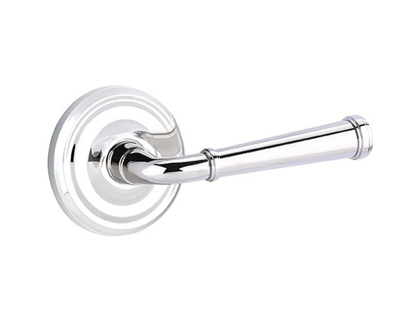 Emtek ME-US26-PASS Polished Chrome Merrimack Passage Lever with Your Choice of Rosette