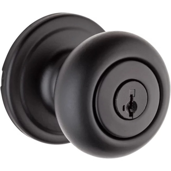 Kwikset 740H-514 Iron Black Hancock Keyed Entry Knob