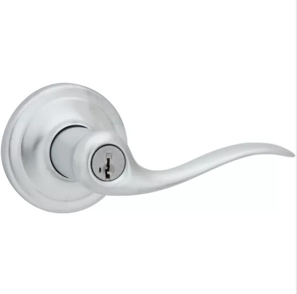 Kwikset 740TNL-26D Satin Chrome Tustin Keyed Entry Lever