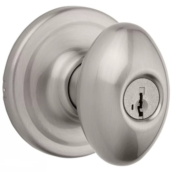 Kwikset 740L-15 Satin Nickel Laurel  Keyed Entry Knob