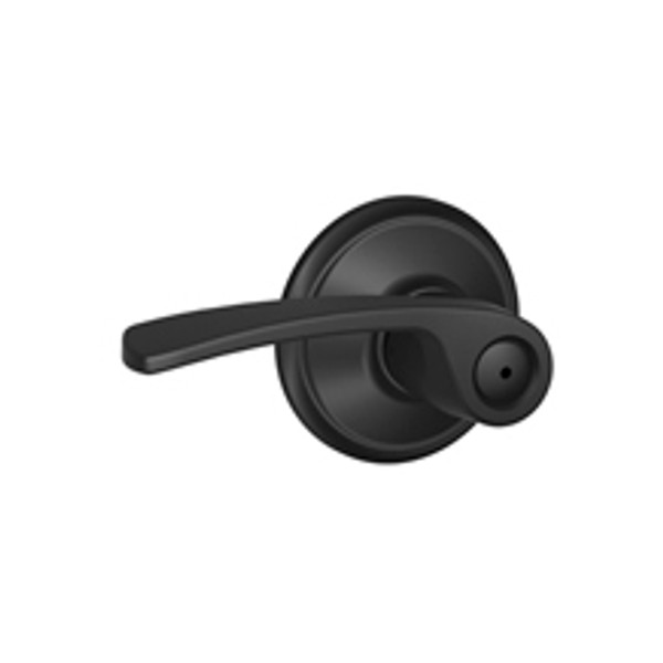 Schlage F40MER622 Matte Black Privacy Merano style Lever