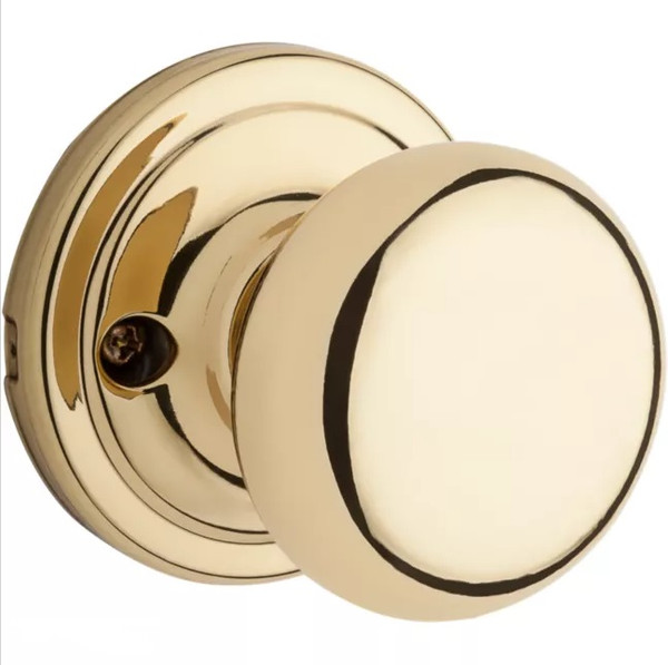 Kwikset 788H-3 Bright Brass Hancock Dummy Knob