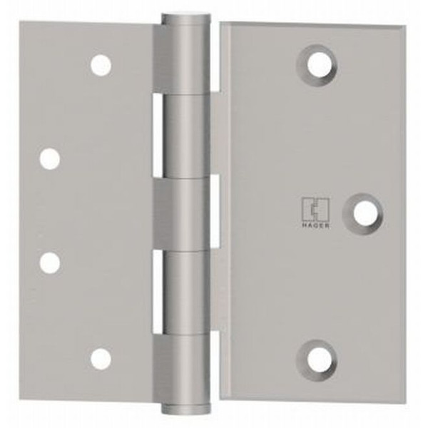 Hager 117341226D Satin Chrome 4-1/2" Steel Half Surface Hinge