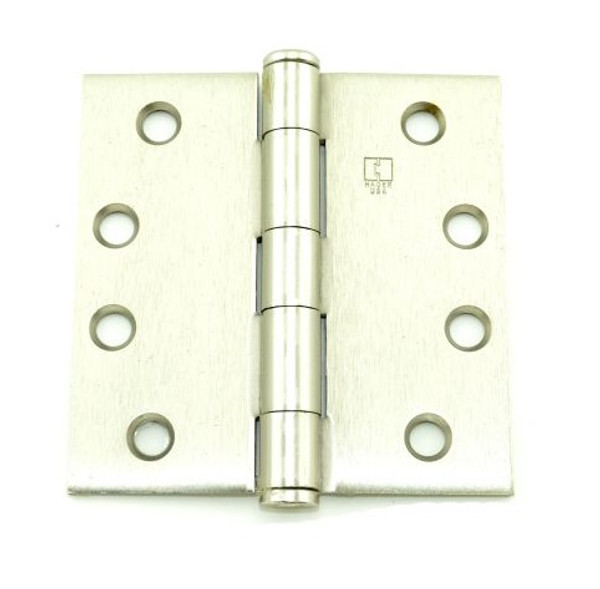 Hager 127941215 Satin Nickel 4-1/2" Steel Full Mortise Architectural Hinge