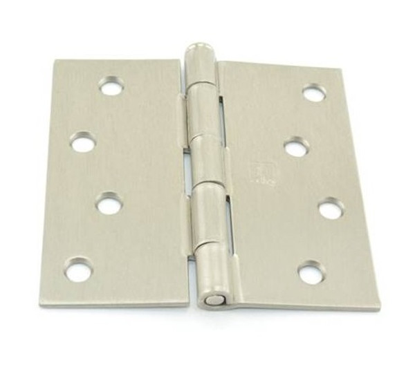 Hager 1541415 Satin Nickel 4" Full Mortise Brass Residential Hinge