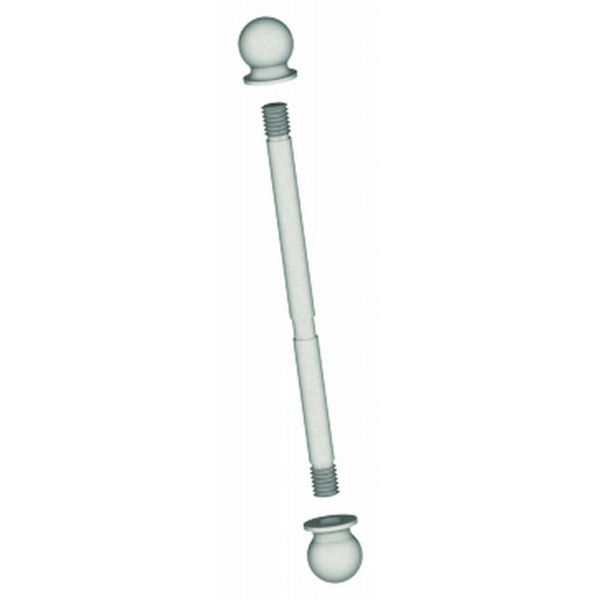 Hager 1710410R Dark Antique Bronze - Matte Lacquer 4" Ball Tip Kit with Pin for Residential Hinge
