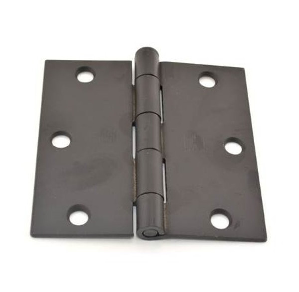 Hager 17413121D Dull Black 3-1/2" Full Mortise Steel Residential Hinge