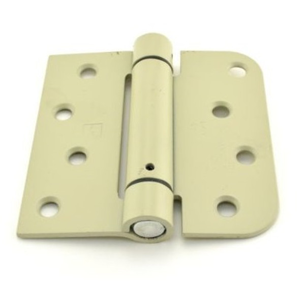 Hager 17544USP Prime Coat 4" Full Mortise Square x 5/8" Radius Steel Residential Spring Hinge