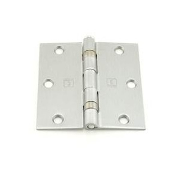 Hager BB154131232D Satin Stainless Steel 3-1/2" Full Mortise Residential Ball Bearing Hinge