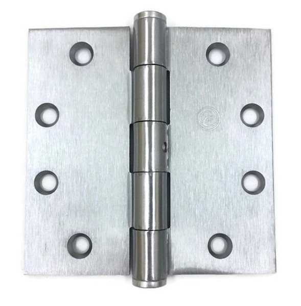 Hager EC110041226-3PK Polished Chrome 4-1/2" Full Mortise Standard Weight Plain Bearing Square Corner Hinge