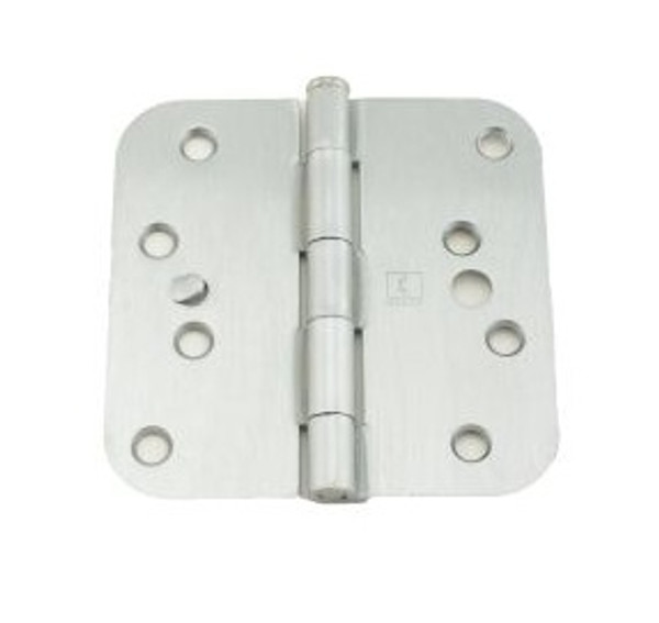 Hager RC1843426D Satin Chrome 4" Full Mortise 5/8" Radius Steel Residential Hinge