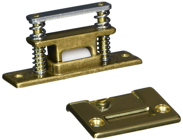 Ives Commercial RL303 Large Nylon Roller Latch Bright Brass Finish