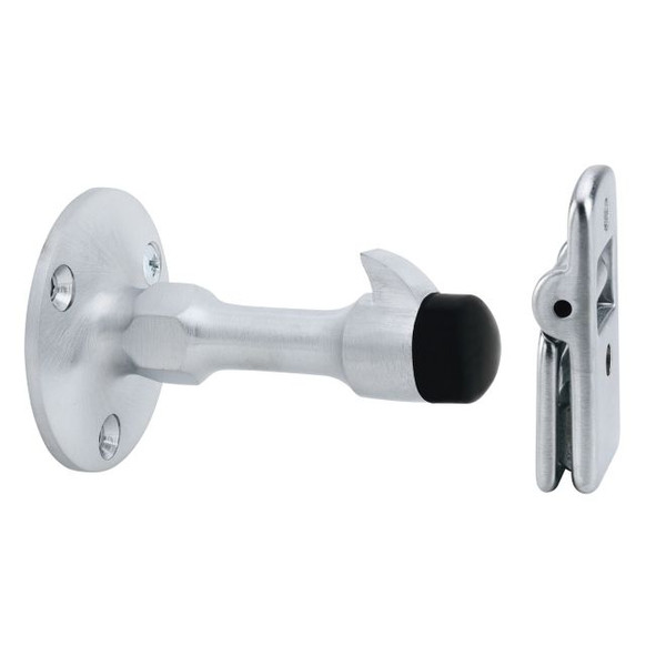 Ives WS20-US26D Satin Chrome Manual Wall Stop and Holder for Drywall Mounting