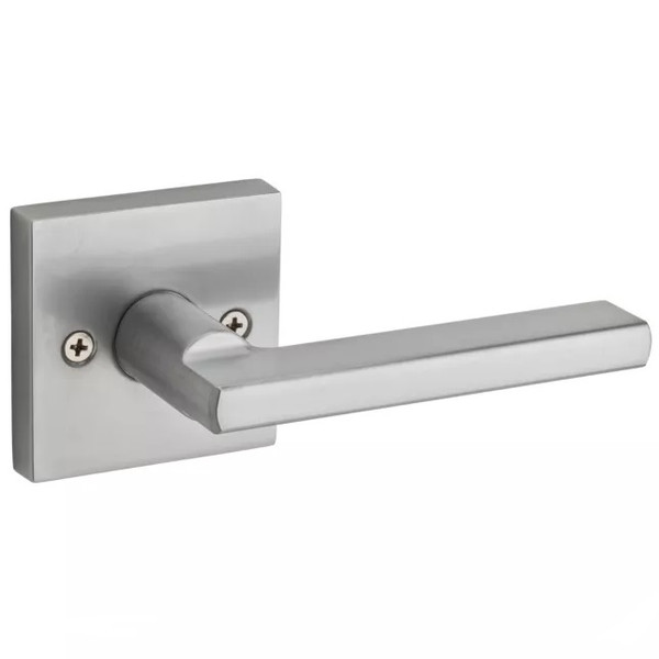 Kwikset 788HFLSQT-26D Halifax Lever with Square Rose Half Dummy Door Lock Satin Chrome Finish