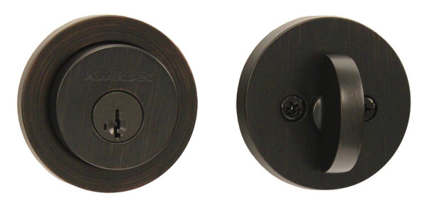 Kwikset 158RDT-11P Venetian Bronze Single Cylinder Milan Deadbolt