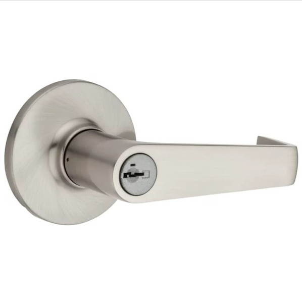 Kwikset 439CNL-15 Satin Nickel Carson Storeroom Lever