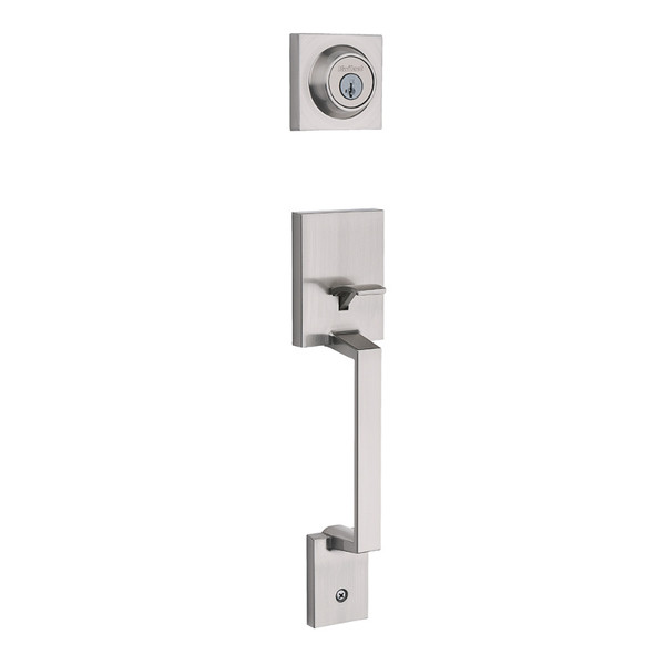 Kwikset 687AMD/966DNL-15 Satin Nickel Amador Single Cylinder Handleset with Dorian Lever