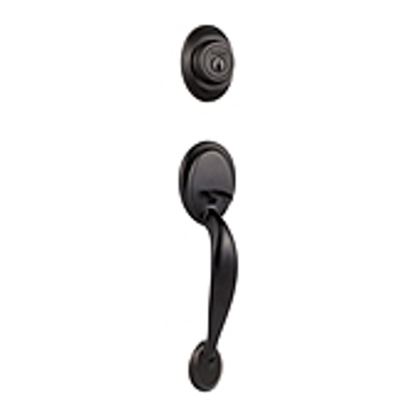 Kwikset 687DA/966BL-11P Venetian Bronze Dakota Single Cylinder Handleset with Balboa Lever