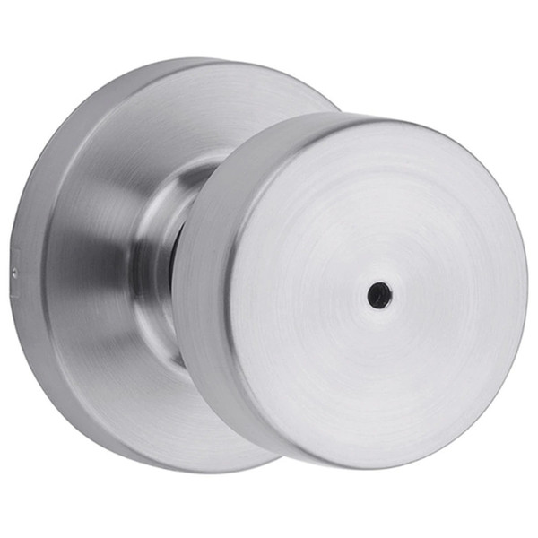 Kwikset 730PSKRDT-26D Satin Chrome Pismo Privacy Knob with Round Rose