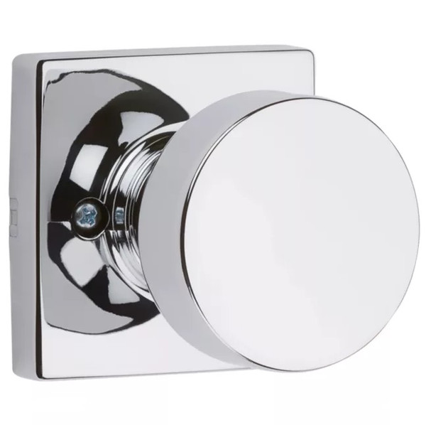 Kwikset 788PSKSQT-26 Polished Chrome Pismo Half Dummy Knob with Square Rose