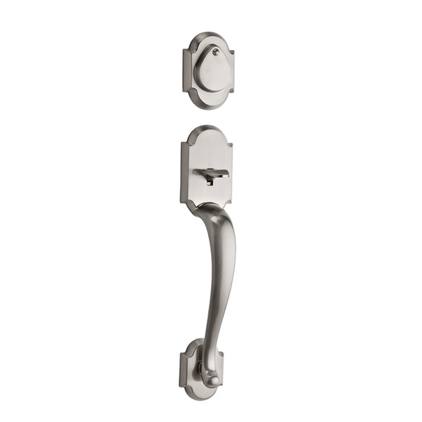 Kwikset 802AUHLIP-15 Austin Dummy Exterior Handleset Satin Nickel Finish