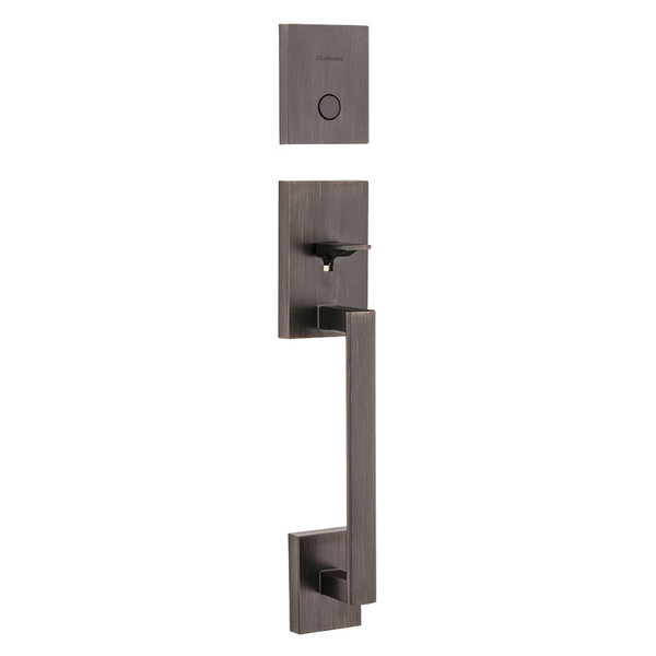 Kwikset 819SCE/973HFLRDT-11P Venetian Bronze San Clemente Dummy Handleset with Halifax Lever and Round Rose