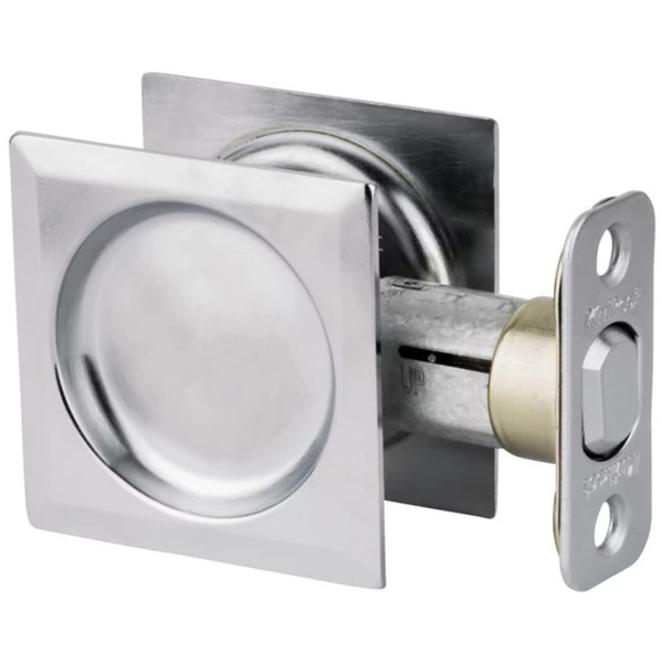 Kwikset 334SQT-26D Satin Chrome Contemporary Passage Pocket Door Lock