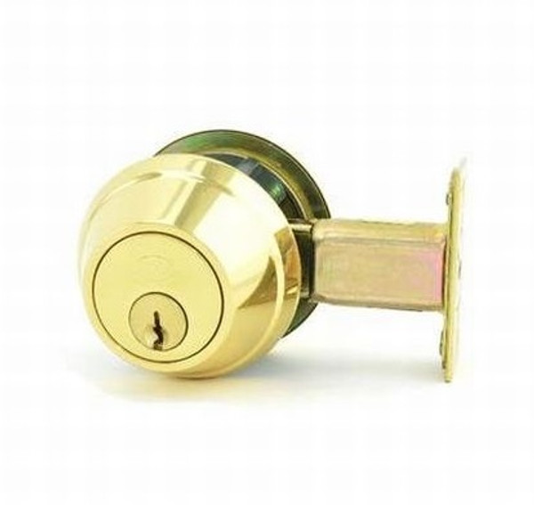 Dormakaba QDB180605 Polished Brass Single Cylinder Deadbolt