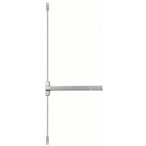 Dormakaba QED1144626 Satin Chrome 4 ft. SVR - Hex Dog Architectural Exit Device 7 ft. Style