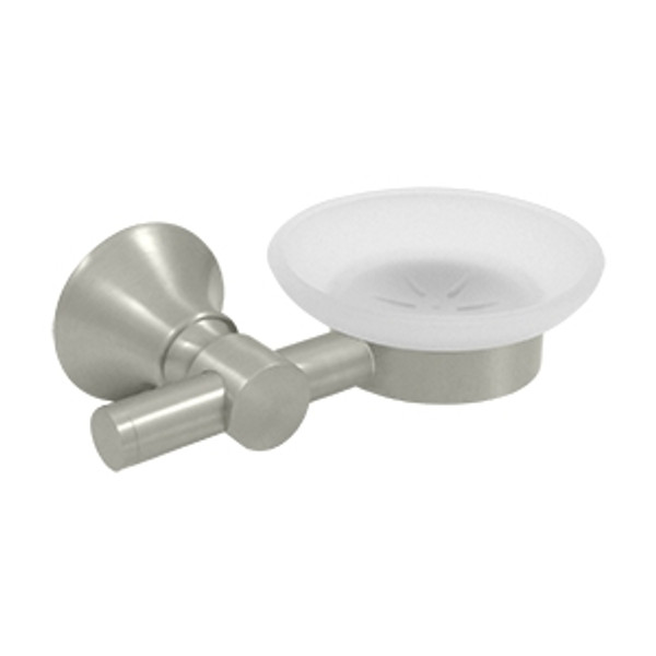 Deltana 88SD-15 Satin Nickel Soap Holder Dish/Glass