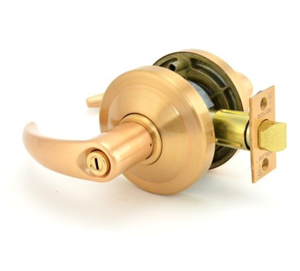 Schlage ND44S-OME-606 Satin Brass Hospital Privacy Lock Omega Lever