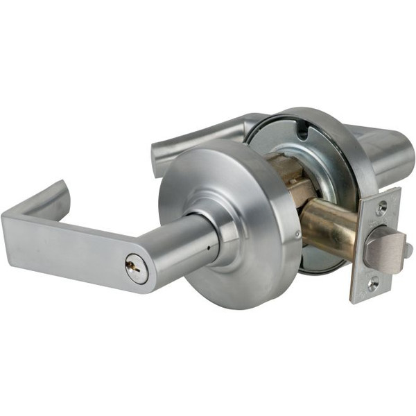 Schlage ND80PD-RHO-626 Satin Chrome Storeroom Lock Rhodes Lever