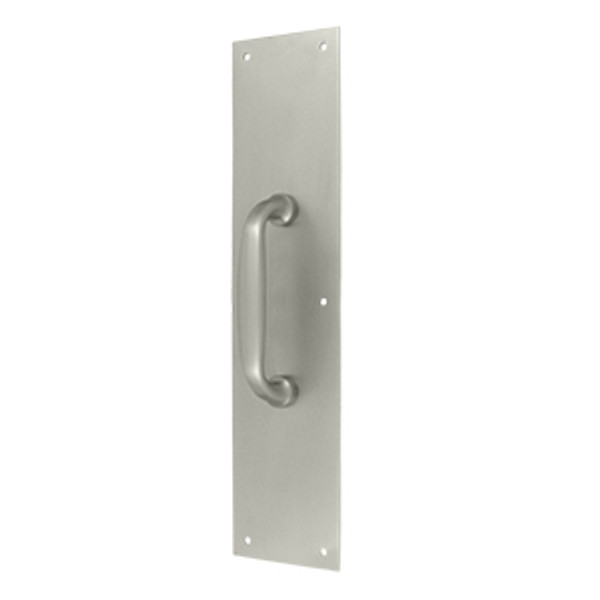 Deltana PPH55U15 Satin Nickel 3-1/2" x 15" Push Plate with Handle