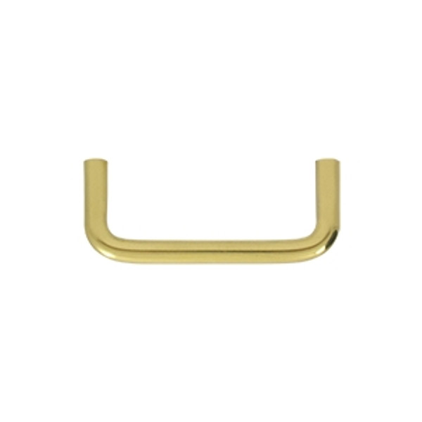 Deltana PW300U3 Polished Brass 3" Wire Pull