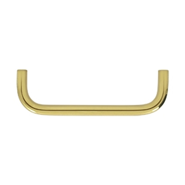 Deltana PW400U3 Polished Brass 4" Wire Pull