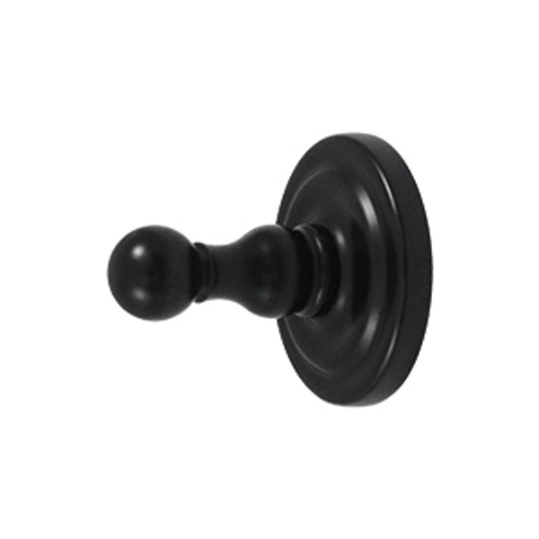 Deltana R2009-U19 Paint Black Single Robe Hook