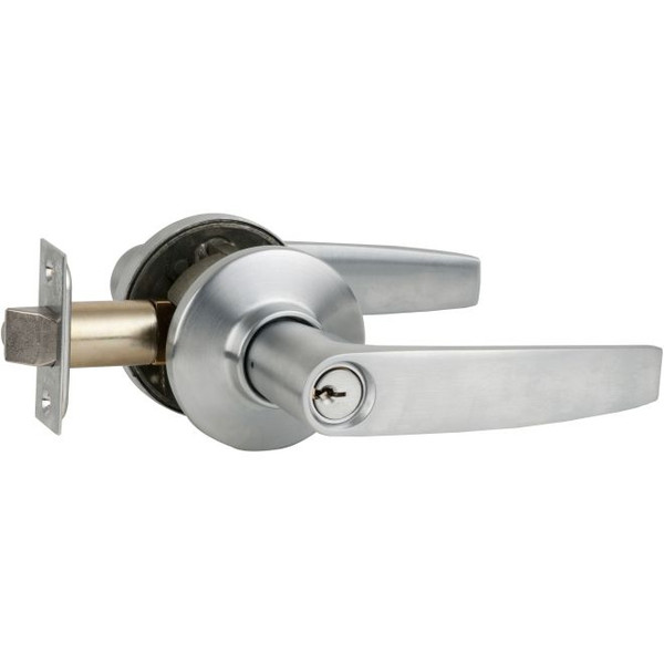 Schlage S70PD-JUP-626 Satin Chrome Classroom Lock Jupiter Handle