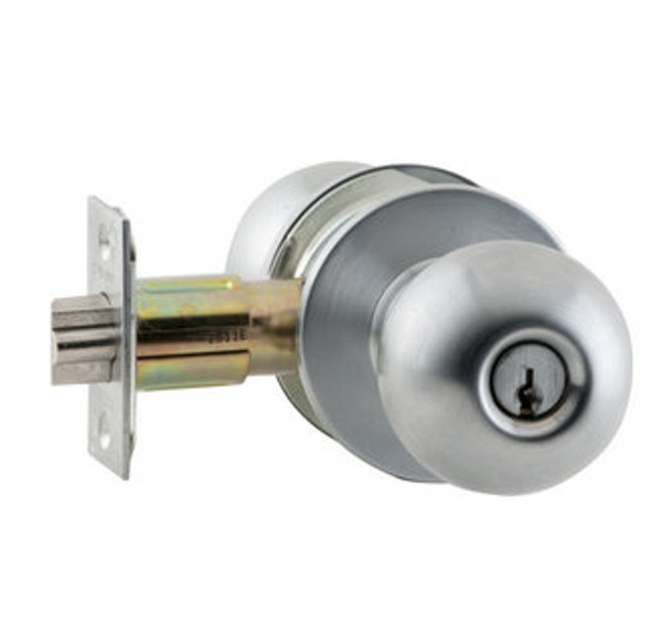 Schlage A85PD-ORB-626 Satin Chrome Orbit Faculty Restroom Lock Handle