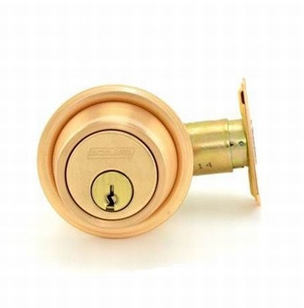 Schlage B561P-612 Satin Bronze One-Way Deadbolt Lock