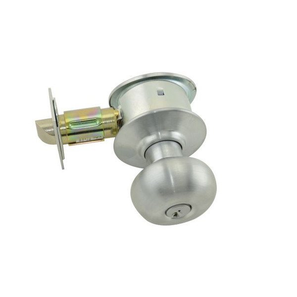 Schlage Commercial A79PORB626 A Series Communicating with Blank Plate Orbit Lock C Keyway with 11096 Latch 10001 Strike Satin Chrome Finish