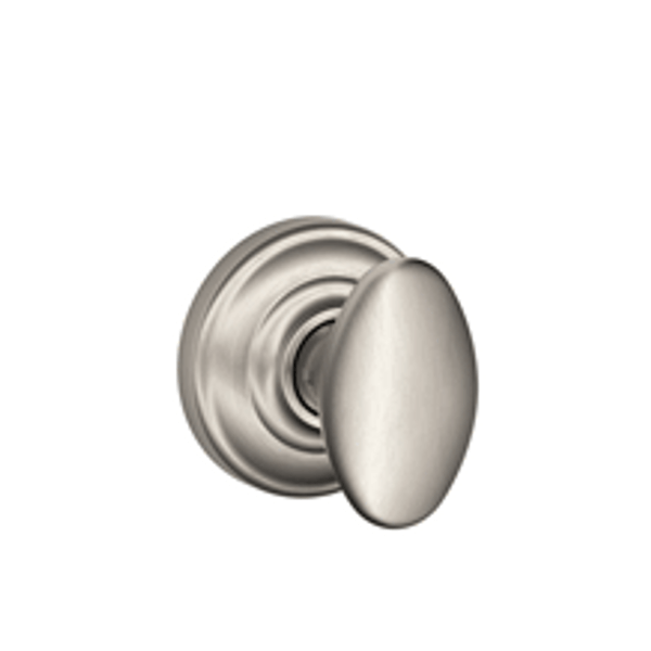 Schlage F10SIE619AND Satin Nickel Passage Siena Style Knob with Andover Rose