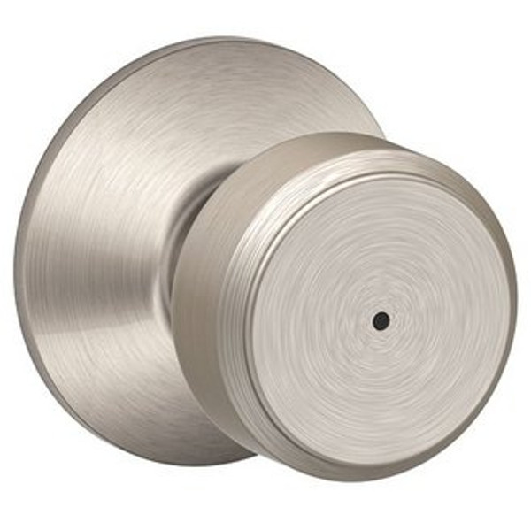 Schlage F40BWE619 Satin Nickel Privacy Bowery Style Knob