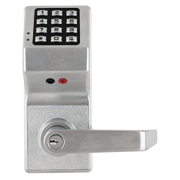 Alarm Lock DL3000-US26D Satin Chrome Trilogy Electronic Digital Lever Lock