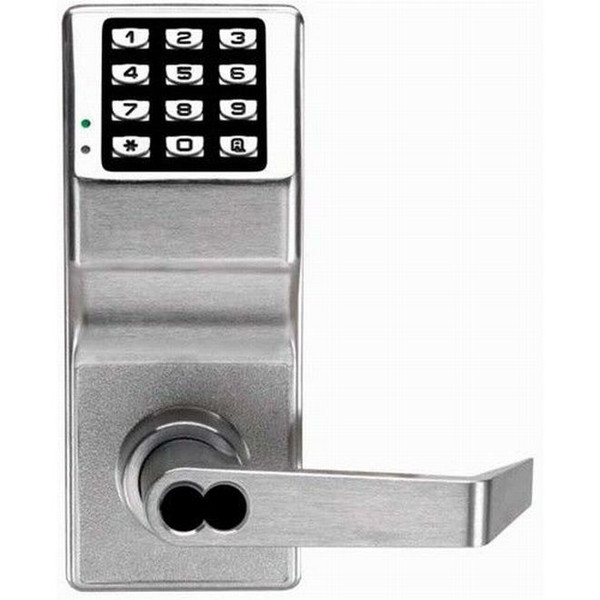 Alarm Lock DL5200IC-US26D Satin Chrome Trilogy Electronic Double Sided Digital Lever Lock Interchangeable Core